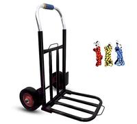 JINMUXUAN Pequeños carros Plegables de Hierro con Ruedas con Ruedas de Goma Anti Punzones y Trolley de 150 kg de Capacidad Compras para Equipaje de Compras Movimiento Beauty Comes