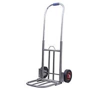 JINMUXUAN Pequeños carros Plegables de Hierro con Ruedas con Ruedas de Goma Anti Punzones y Trolley de 150 kg de Capacidad Compras para Equipaje de Compras Movimiento Beauty Comes