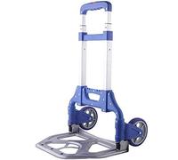 JINMUXUAN Pequeños carros Plegables de Hierro con Ruedas con Ruedas de Goma Anti Punzones y Trolley de 150 kg de Capacidad Compras para Equipaje de Compras Movimiento Beauty Comes