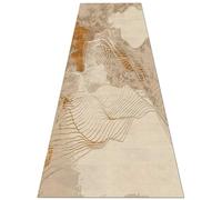 Jinnrug Alfombra de Pasillo para Pasillo Estrecho, Cocina, Entrada, 100cm/1,5m/2m/2,5m/300cm/350cm/4m/5m/6m de Largo, Color marrón y Naranja.(80×350cm)