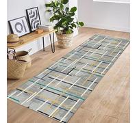 Jinnrug Alfombra para Pasillo Antideslizante 60Cm/70Cm/80Cm/100Cm De Ancho Pasillo Estrecho Entrada De La Cocina 80X200Cm Felpudo Corredor Gris Amarillo Verde Azul(80×300cm)