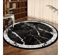 Jinnrug Alfombra Redonda Pelo Corto Antideslizante Decoración del Hogar Sala De Estar Sala Oficina Sofá Alfombras Circulares Grandes 80Cm 100Cm 120Cm 140Cm 160Cm 180Cm 200Cm(120cm/3.9ft)