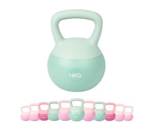 JINPALAY Pesa Rusa, 14KG PVC Soft Kettlebell,or lo que no dañarán el suelo y no causarán ningún daño cuando toquen a las personas, Diseño Contemporáneo, Pesa Kettlebell para Ejercicios