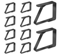 Jinpojun 10 Piezas Pinzas para Mantel de Exterior Acero Inoxidable, Sujeta Manteles de Mesa, Clips Elásticas Mantel para el Hogar, Fiestas, Picnics, Restaurante, Bodas, Buffets, Cenas, 5 x 4 cm