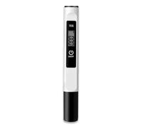 Jinpojun Probador de Calidad del Agua, Calidad del Agua Medidor de Prueba, Medidor Digital de TDS para Piscinas, Acuarios, Agua Potable, Estanque, Hidroponía, Pantalla LCD, 2025 (Negro)