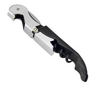 Jinpojun Sacacorchos de Acero Inoxidable,Sacacorchos Profesional,Abridor Vino 3 en 1,Abrebotellas Multifunció,para Utensilios de Bar y Cocina(Negro)