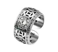 JINQIGG Abalorio histórico de metal envejecido con bordes suaves, joyería de moda poco convencional, para mujeres y hombres, patrimonio cultural, talla única, como se describe, como se describe