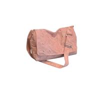 JINQIGG Bolso de hombro retro de moda, espacioso, interior de gamuza, con correa ajustable, resistente al desgaste, para viajes de trabajo, Pink