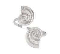 JINQIGG Brazalete ajustable en tono dorado con diseño geométrico de estrellas de mar, joyería de hierro resistente para mujer, puño ajustable para fiestas, talla única, como se describe