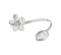 JINQIGG Brazalete ajustable en tono dorado con diseño geométrico de estrellas de mar, joyería de hierro resistente para mujer, puño ajustable para fiestas, talla única, como se describe