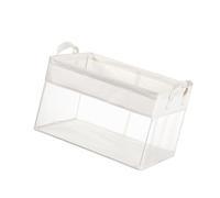 JINQIGG Caja de almacenamiento de tela con marco de metal reforzado y diseño de red ventilada para ropa, mantas, organización del hogar (120) cesta de almacenamiento de tela resistente al agua