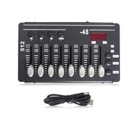 JINQIGG DMX512 - Controlador de iluminación de 3 pines, 2 W, baja potencia, para bandas y planificadores de eventos, control preciso, equipo de iluminación de eventos