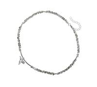 JINQIGG Elegante collar con colgante de pájaro con detalles de cristal, cadena de cuello de longitud versátil para trajes diarios para mujer, accesorios de moda para mujer, talla única, como se