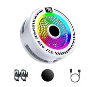 JINQIGG Enfriadores de teléfono alimentados por inteligencia artificial, pantalla digital de temperatura y efectos de 6 colores para teléfonos inteligentes/tabletas, refrigeración AI, enfriadores de