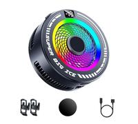 JINQIGG Enfriadores de teléfono alimentados por inteligencia artificial, pantalla digital de temperatura y efectos de 6 colores para teléfonos inteligentes/tabletas, refrigeración AI, enfriadores de