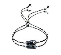 JINQIGG Pulsera ajustable de cerámica con cuentas de pez, joyería para mujeres y niñas, accesorio versátil para muñeca y tobillo, Como se muestra en la imagen