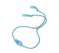 JINQIGG Pulsera ajustable de cerámica con cuentas de pez, joyería para mujeres y niñas, accesorio versátil para muñeca y tobillo, Como se muestra en la imagen
