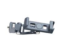 JINQIGG Soporte de clip de aluminio con adaptador de montaje de teléfono móvil giratorio de zapata fría, clip de montaje ajustable para trípode para teléfono giratorio para fotografía