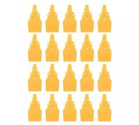 JINSBON Boquillas de pulverización para soplador de aire, 20 unidades, distribución plana, amarillo