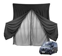 JinsenTGG Mosquitera de Doble Capa para Coche Reemplazo para Renault Master H1H2H3/L1L2L3 2010-2024/Opel Movano 2010-2021, Mosquitera para Puerta Trasera de Coche, Mosquitera Magnética Doble Cap