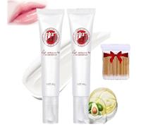Jinshane Lip Serum,Lip Serum for Dry Lips,Fresh Treatment Remove Dark Lip Balm Moisturizer Nourishing Essence, Non-sticky (2Pcs, Same size)