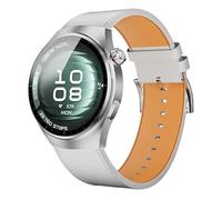 JINSHANGZI BlueTooth Call SK7 Mini AMOLED - Reloj inteligente para mujer y niña, reproductor de música, voz AI, rastreador de fitness para hombres (plateado)