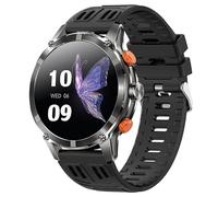 JINSHANGZI CF55 - Reloj inteligente para hombre, para deportes al aire libre, monitor de fitness, pantalla grande de 1.7 pulgadas, linterna LED, BT llamadas, monitoreo de salud, reloj inteligente