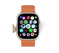 JINSHANGZI DW100 Pro+ SmartWatch 4G/5G Android OS GPS Hombres WIFI Touch ID NFC Reloj inteligente con cámara giratoria Desbloqueo de huellas dactilares, ranura para tarjeta SIM táctil, videollamada