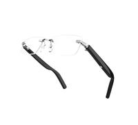 JINSHANGZI G06-T Ai - Gafas inteligentes con sensor de desgaste inteligente, antiluz azul, Bluetooth, volumen ajustable, auriculares inalámbricos, Black, 28 EU