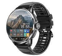 JINSHANGZI Global H100 - Reloj inteligente con pantalla HD 1.80, controlador de aire acondicionado infrarrojo, Bluetooth y 4G, sistema dual inteligente, cuidado de la salud (negro)