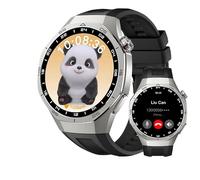 JINSHANGZI Nuevo reloj inteligente GT5Pro HD pantalla frecuencia cardíaca ECG monitoreo pago BT llamada isla dinámica reloj inteligente impermeable (plata)