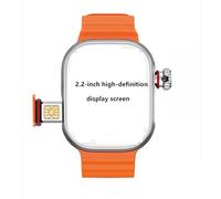 JINSHANGZI Reloj inteligente 4G All Network S9 2025 con sistema Android S10, mapa GPS, Goog1e Play, pasómetro, rastreador de sueño, tarjeta SIM (naranja, 4 GB 64 GB)