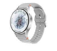 JINSHANGZI Reloj inteligente 7 Max para mujer, GPS, seguimiento de movimiento, NFC, AMOLED, brújula, juegos de frecuencia cardíaca, llamada Bluetooth, impermeable, para hombre (plateado)
