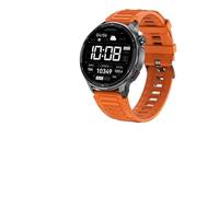 JINSHANGZI Reloj inteligente deportivo militar de 100 metros, GPS integrado, brújula de mapa sin conexión, pantalla Corning Gorilla de 1.4 pulgadas, reloj inteligente GPS para hombre (naranja)