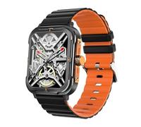 JINSHANGZI Reloj inteligente para hombre, 1.9 pulgadas, impermeable, con llamadas de dientes, NFC, deportivo, rastreador de fitness, reloj inteligente, reproducción de música, asistencia de voz AI
