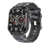 JINSHANGZI Reloj inteligente TK25 Sport Outdoor para hombre, IP68, resistente al agua, ECG+PPG, monitoreo de salud, Bluetooth, para llamadas y Android IOS (negro)