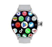 JINSHANGZI Smartwatch GT200 Android 10.0 750 x 750 Resolución de alta definición 1.97 pulgadas Amoled cámara giratoria telescópica con codificación táctil (gris, 4 GB 64 GB)
