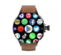 JINSHANGZI Smartwatch GT200 Android 10.0 750 x 750 Resolución de alta definición 1.97 pulgadas Amoled cámara giratoria telescópica con codificación táctil (marrón, 8 GB 128 GB)