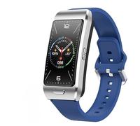 JINSHANGZI Z15 MAX - Reloj inteligente con audífonos, rastreador de fitness, Bluetooth, llamada, monitor de salud, pulsera deportiva para iOS y Android (azul)
