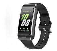 JINSHANGZI Z15 MAX - Reloj inteligente con audífonos, rastreador de fitness, Bluetooth, llamada, monitor de salud, pulsera deportiva para iOS y Android (negro)