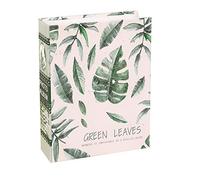 Jinshen Álbum de fotos con 200 bolsillos, 5 pulgadas, con hojas verdes, compatible con cámara instantánea Fujifilm Instax Wide 300 210 y tarjeta de nombre, 01