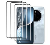Jinshiweikai 3 Piezas: Protector Pantalla para Honor Magic 7 Pro,Dureza 9H Antiarrayazos, 3D Cobertura Completa, HD Ultraclaro
