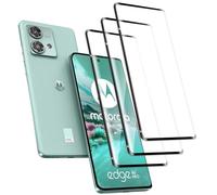 Jinshiweikai 3 Piezas, Protector Pantalla para Motorola Moto Edge 40 Neo, 3D Cobertura Completa,Cristal templado Antiarañazos, Antihuellas, Sin Burbujas, Dureza 9H, Ultra Transparente