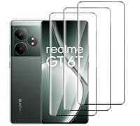 Jinshiweikai 3 Piezas: Protector Pantalla para Realme GT 6T,Dureza 9H Antiarrayazos, 3D Cobertura Completa, HD Ultraclaro