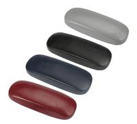 Jinsion 4 Piezas Funda Gafas Rigida, Estuche de Gafas Rígido de PU, Funda de Gafas Hardcase para Hombre Mujer, Funda para Gafas de Sol, Gafas para Miopía, Gafas para Presbicia, Softtouch, Durabilidad