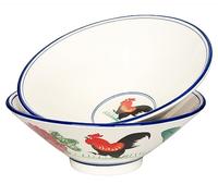 jinsongdafa Cuencos japoneses de porcelana para ramen, cuencos de sopa, aptos para microondas, lavavajillas, para arroz, Udon, soba, pho, 35 onzas, juego de 2 (9.3 pulgadas)