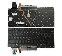 JINTAI Botones de retroiluminación para teclado de EE. UU., color gris hierro, repuesto para Lenovo ThinkPad X1 Yoga 4ª generación 20QF 20QG 20SA 20SB