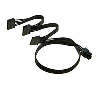 JINTAI Cable de alimentación SATA de 6 Clavijas a 3x15 para Fuentes de alimentación Seasonic/Antec, minería BTC y Divisor de Discos Duros de 18,7 Pulgadas