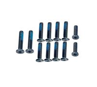 JINTAI LCD Pantalla Kit de Tornillos de Repuesto 12pcs para Asus TUF Gaming A15 FA507 FX507 Gama Carcasa inferior Cover Base (Color Negro) Bottom Case Screws
