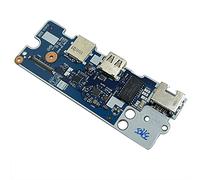 JINTAI Placa Conector IO Para Puerto USB Receptáculo de reemplazo para Lenovo ThinkPad E595 20NF 02DM050 2DM050 NS-B422